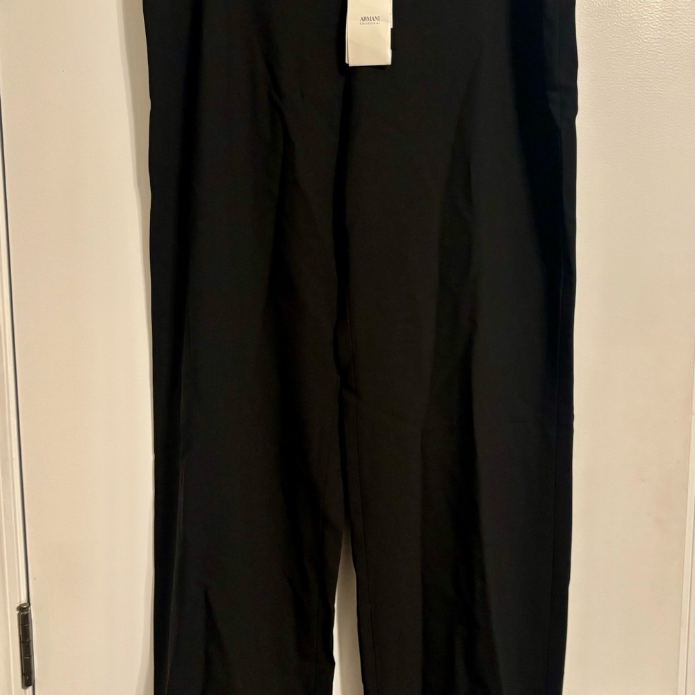 NEVER WORN Armani Collezioni Women's Black Wide Leg Pants w/ tags